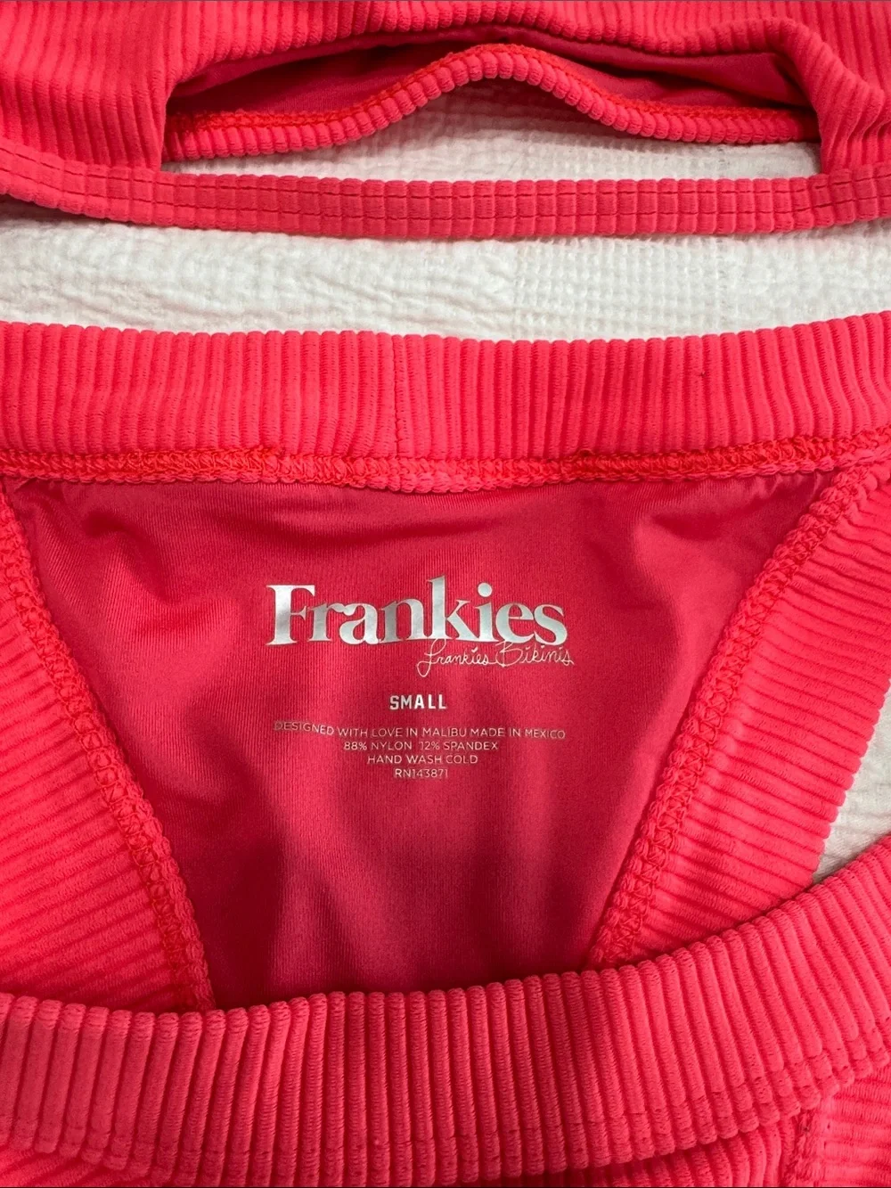Frankie's Bikinis Hot Pink Ribbed Two-Piece Bikini
